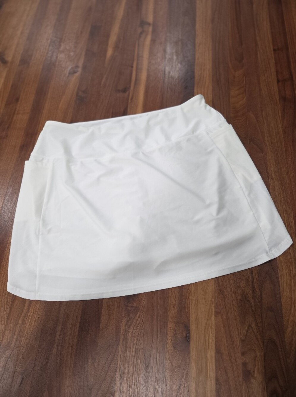 Baleaf White Athletic Skort Pockets Draw Waist Size 2xl